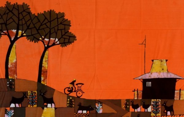 Batik Stoffbild Wandbild Motive kaufen Afrika Deko Shop 22262f