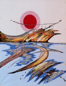 Batik Stoffbild Wandbild Motive kaufen Afrika Deko Shop 22266a