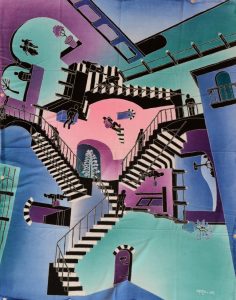 Batik Stoffbild Wandbild Motive kaufen Afrika Deko Shop 22269a