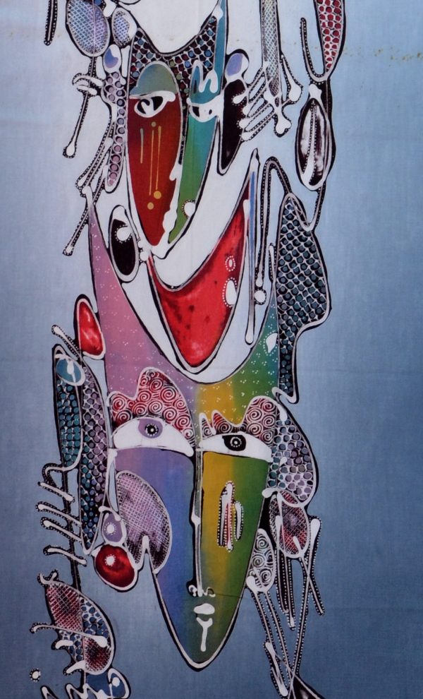 Batik Stoffbild Wandbild Motive kaufen Afrika Deko Shop 2126f