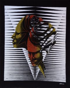 Batik Stoffbild Wandbild Motive kaufen Afrika Deko Shop 22274a