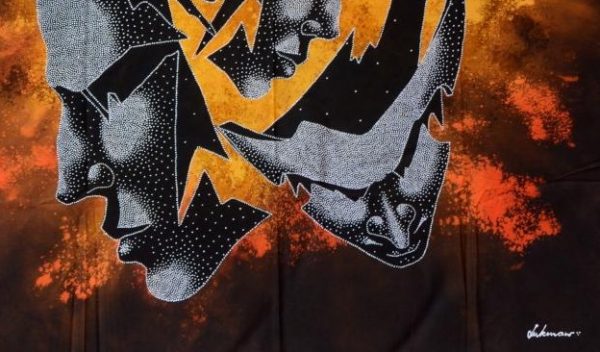 Batik Stoffbild Wandbild Motive kaufen Afrika Deko Shop 22281c