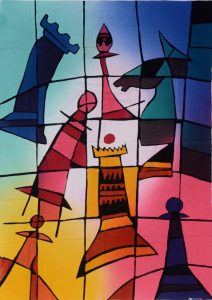 Batik Stoffbild Wandbild Motive kaufen Afrika Deko Shop 22282a