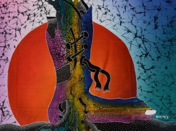 Batik Stoffbild Wandbild Motive kaufen Afrika Deko Shop 22283f
