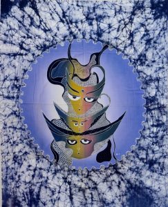 Batik Stoffbild Wandbild Motive kaufen Afrika Deko Shop 22284a