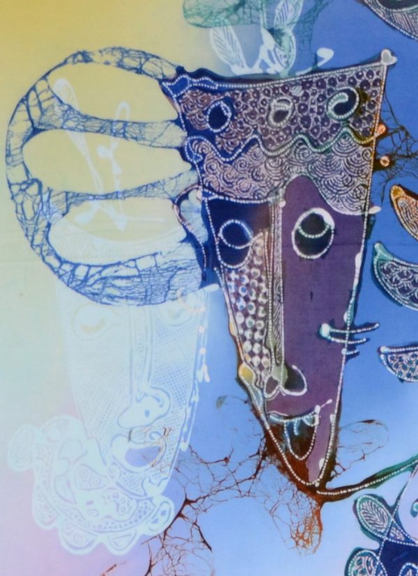 Batik Stoffbild Wandbild Motive kaufen Afrika Deko Shop 2128c