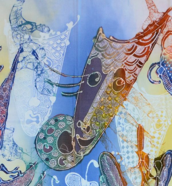 Batik Stoffbild Wandbild Motive kaufen Afrika Deko Shop 2128f