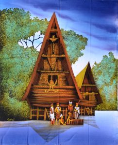 Batik Stoffbild Wandbild Motive kaufen Afrika Deko Shop 22291a