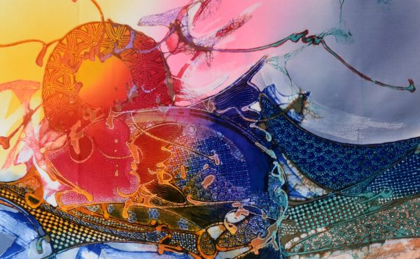 Batik Stoffbild Wandbild Motive kaufen Afrika Deko Shop 2131c