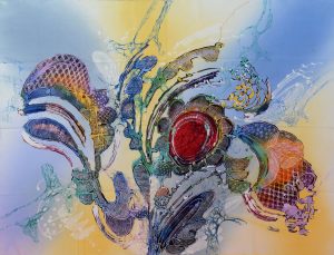 Batik Stoffbild Wandbild Motive kaufen Afrika Deko Shop 2132a