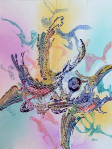 Batik Stoffbild Wandbild Motive kaufen Afrika Deko Shop 2136a