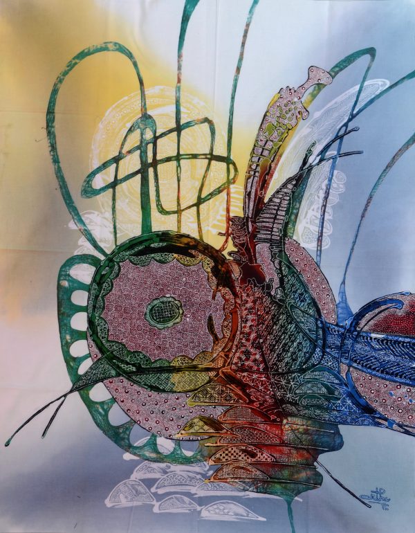 Batik Stoffbild Wandbild Motive kaufen Afrika Deko Shop 2141