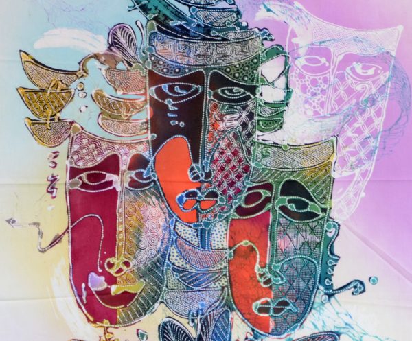 Batik Stoffbild Wandbild Motive kaufen Afrika Deko Shop 2146f