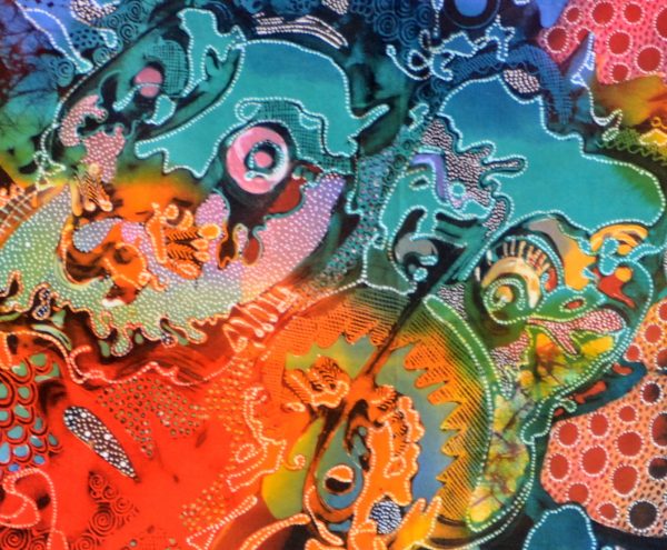 Batik Stoffbild Wandbild Motive kaufen Afrika Deko Shop 2151c