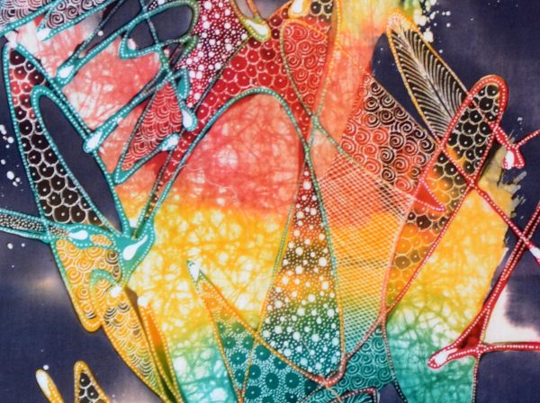 Batik Stoffbild Wandbild Motive kaufen Afrika Deko Shop 2153f