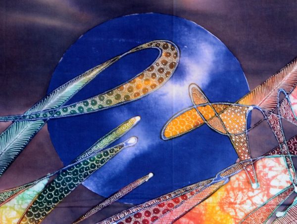 Batik Stoffbild Wandbild Motive kaufen Afrika Deko Shop 2162c
