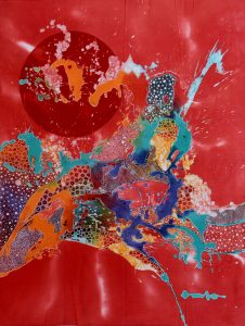 Batik Stoffbild Wandbild Motive kaufen Afrika Deko Shop 2163a