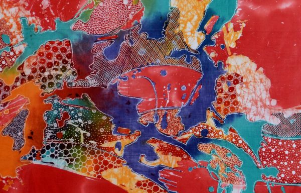 Batik Stoffbild Wandbild Motive kaufen Afrika Deko Shop 2163f