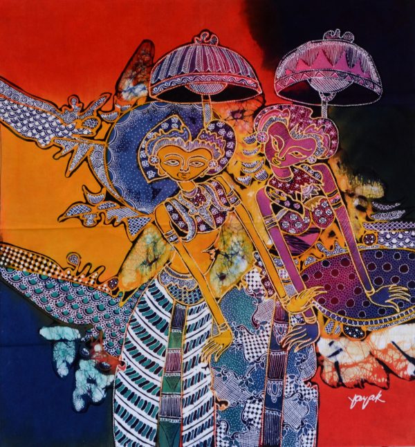 Batik Stoffbild Wandbild Motive kaufen Afrika Deko Shop 2268