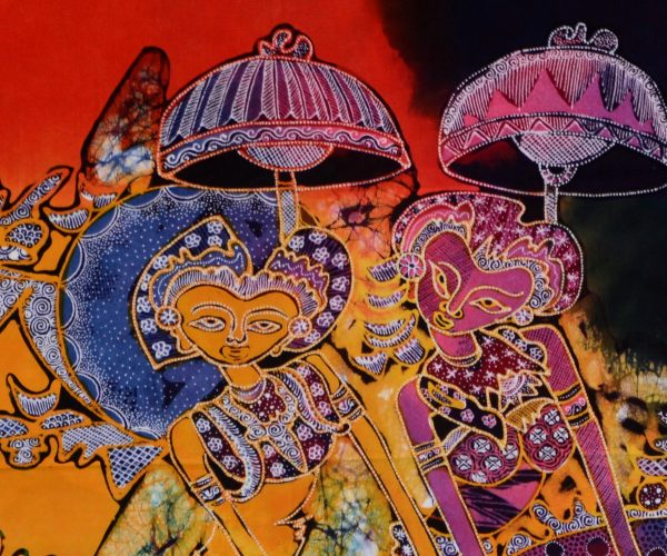 Batik Stoffbild Wandbild Motive kaufen Afrika Deko Shop 2268c