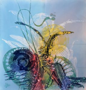 Batik Stoffbild Wandbild Motive kaufen Afrika Deko Shop 2170a