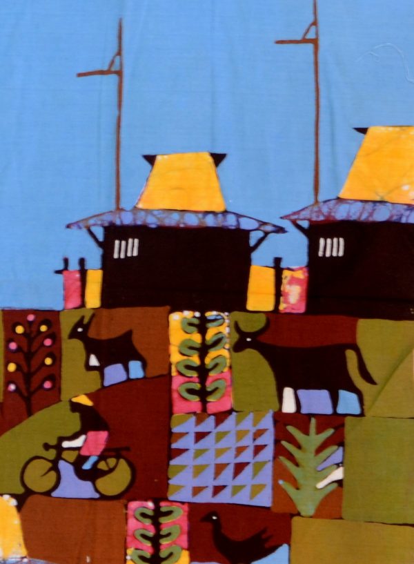 Batik Stoffbild Wandbild Motive kaufen Afrika Deko Shop 2184f