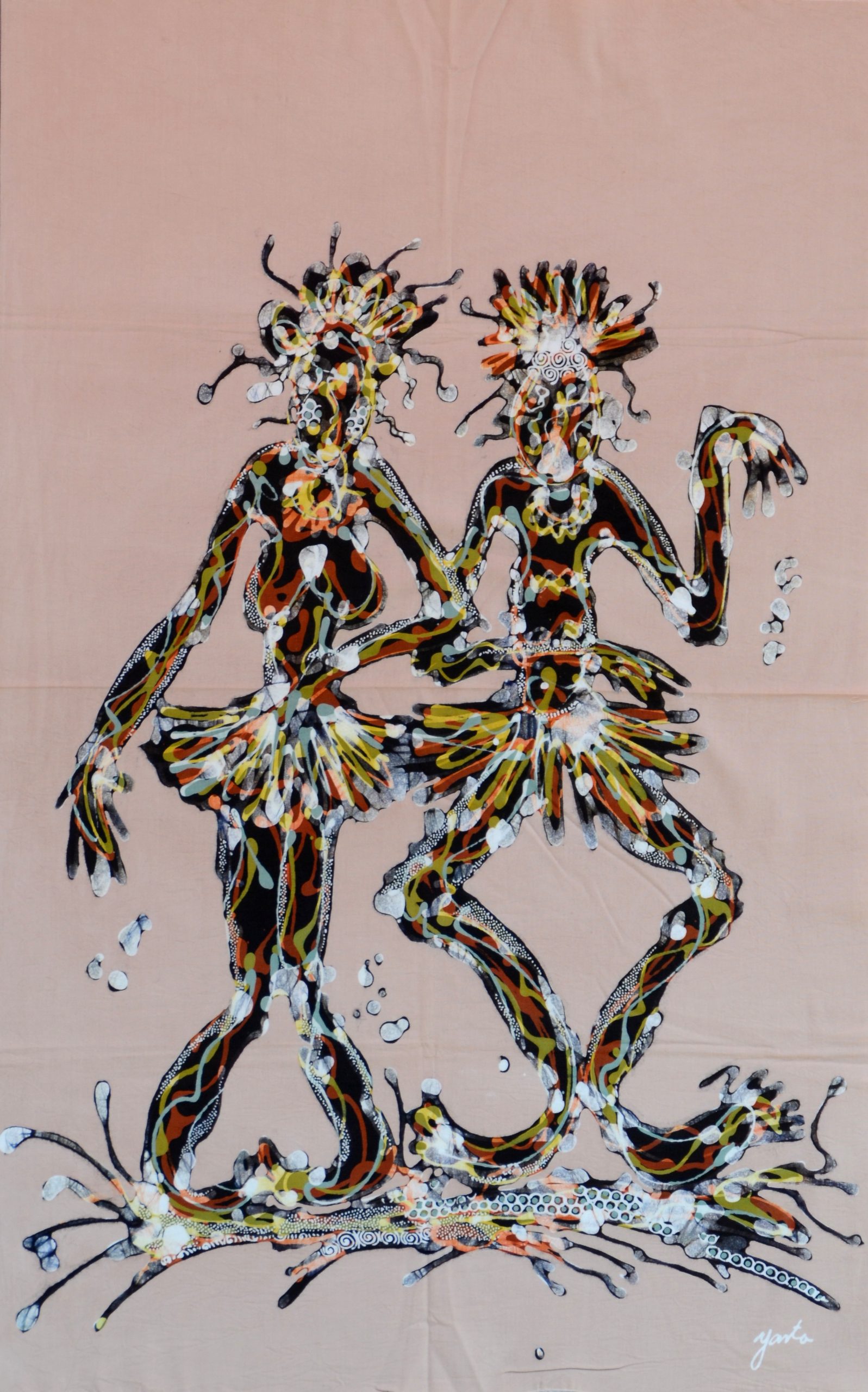 Batik Stoffbild Wandbild Motive kaufen Afrika Deko Shop 2187