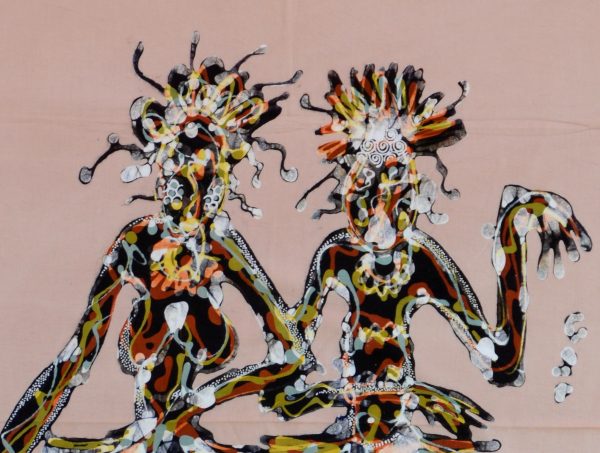 Batik Stoffbild Wandbild Motive kaufen Afrika Deko Shop 2187c