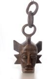 Afrikanische Maske Wanddeko aus Massivholz, 30 cm