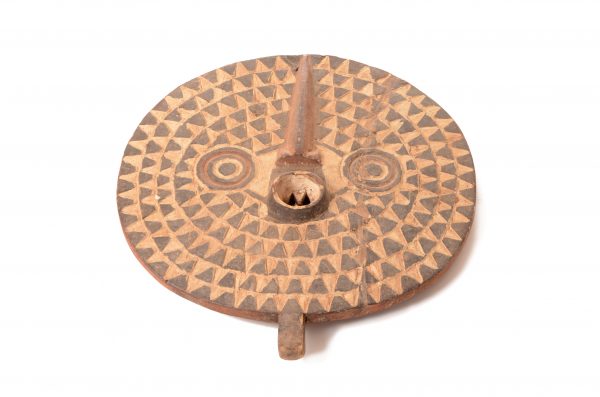 Maske runde Wanddeko afrikanische Skulptur Holz kaufen Afrika Deko Shop 2430