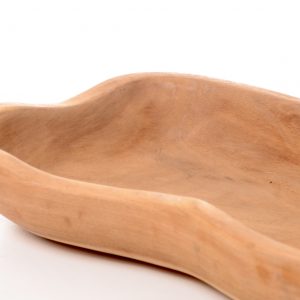Schale afrikanische Dekoschale Massivholz nierenförmig, 40 cm