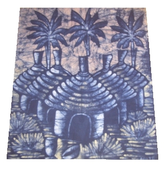 Batik Stoffbild Wandbild Motive kaufen Afrika Deko Shop 1151