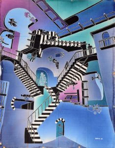 Batik Stoffbild Wandbild Motive kaufen Afrika Deko Shop 22214a