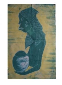 Batik Stoffbild Wandbild Motive kaufen Afrika Deko Shop 1158a