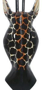 Maske balinesische Tiermaske Giraffenkopf, 30 cm