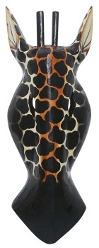 Maske Wandmaske Tiermaske Giraffe Afrika Deko Shop 2301