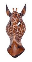 Maske Wandmaske Tiermaske Giraffe Afrika Deko Shop 2317a