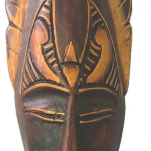Maske balinesische handbemalte Wanddeko, 20 cm