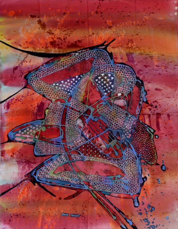 Batik Stoffbild Wandbild Motive kaufen Afrika Deko Shop 22264