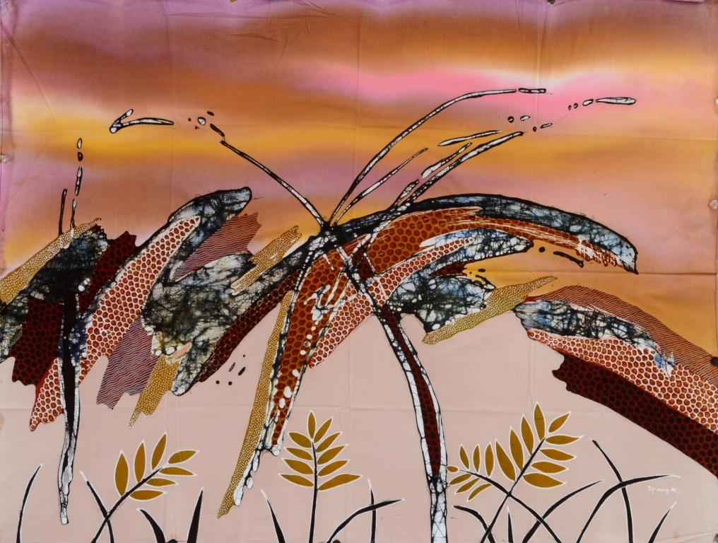 Batik Stoffbild Wandbild Motive kaufen Afrika Deko Shop 22227