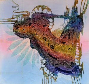 Batik Stoffbild Wandbild Motive kaufen Afrika Deko Shop 2176a