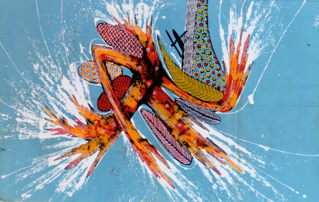 Batik Stoffbild Wandbild Motive kaufen Afrika Deko Shop 2188
