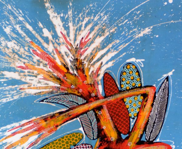Batik Stoffbild Wandbild Motive kaufen Afrika Deko Shop 2190c