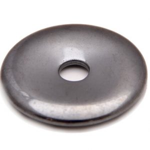 Donut Edelstein afrikanischer Anhänger Hämatit, 40 mm