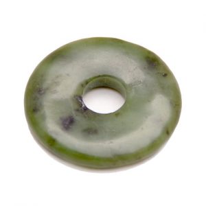 Donut Edelstein afrikanischer Anhänger Labradorit, 40 mm