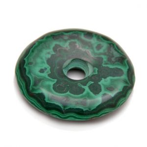 Donut Edelstein afrikanischer Anhänger Malachit, 30 mm