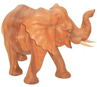 Elefanten Figur massiv Holz afrika deko shop 1836