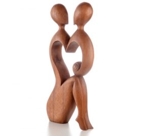 Figuren Liebespaar Feng Shui Romantic Skulpturen abstrakt kaufen Afrika Deko Shop 14497