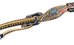 Gecko balinesische Figur aus Albesiaholz, 100 cm