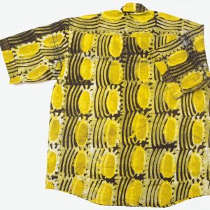 Batik Freizeit afrikanisches Hemd, grün gemustert, Gr. M